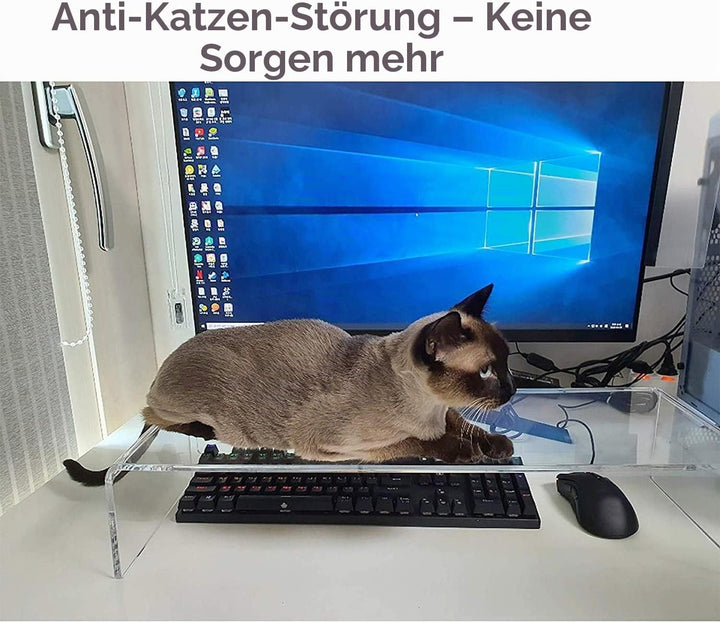 Anti-Katze Klare Acryl-Tastaturabdeckung, Verhindern Sie DASS Katzen Die Tastatur Berühren，Tastatur
