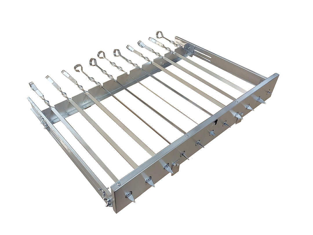Neu walexo Spiessdreher (universell), incl. 11 Edelstahlspiesse mit verschiedenen Motoren (ohne Moto