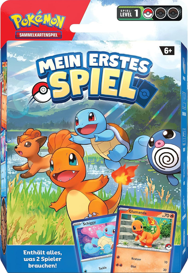 Pokémon-Sammelkartenspiel: Mein erstes Spiel – Glumanda und Schiggy (Mit 2 spielbereiten Mini-Decks