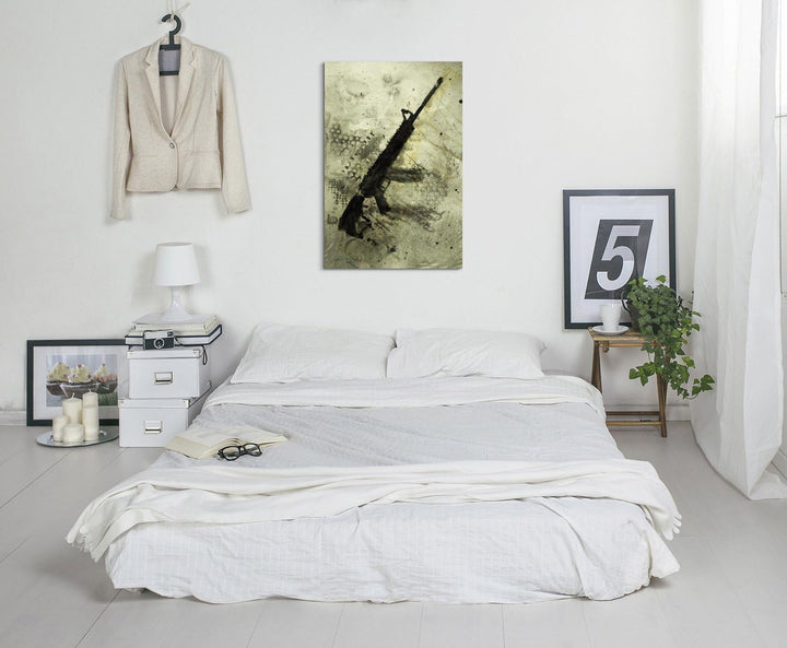 Paul Sinus Art AK 47 Hydra 90x60cm Wandbild Aquarell Kunstbild Malerei Leinwandbild Fotoleinwand