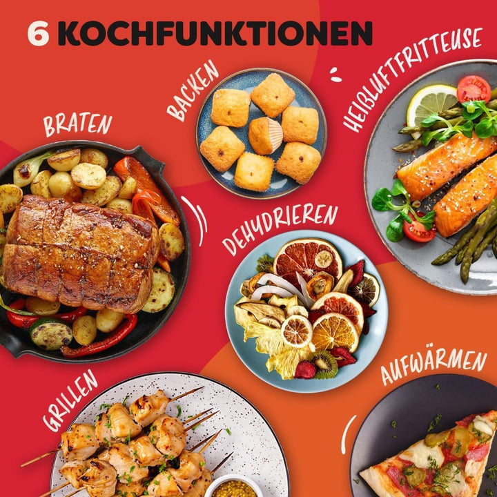 Instant Pot - Vortex Dual Trüffelgrau-Heissluftfritteuse - Gross, 8 l, Familiengrösse, zweifach, dop
