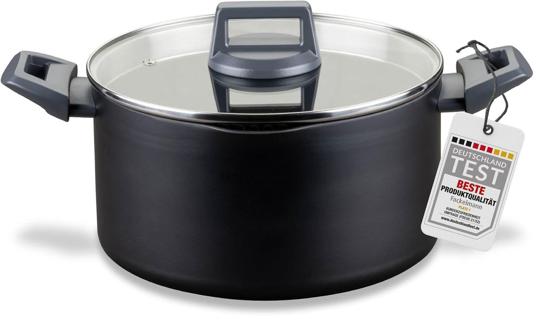Fackelmann Kochtopf Statement 24cm – Topf mit keramische Beschichtung – Recyceltes Aluminium mit Ant