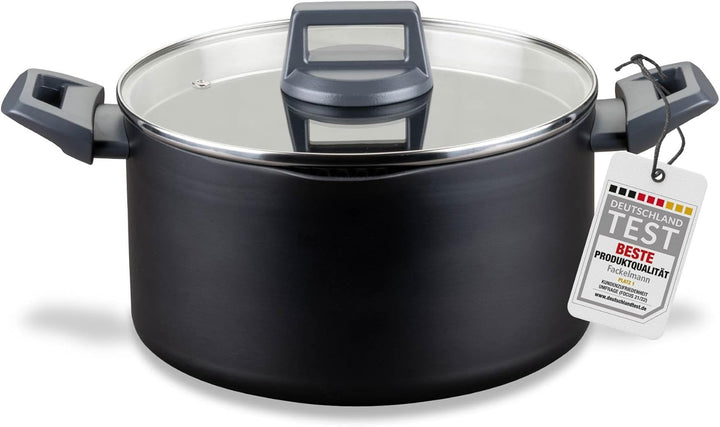 Fackelmann Kochtopf Statement 24cm – Topf mit keramische Beschichtung – Recyceltes Aluminium mit Ant