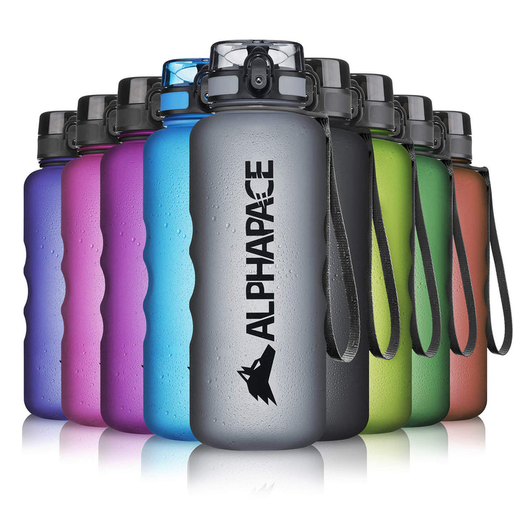 ALPHAPACE Trinkflasche 350ml/500ml/650ml/1.000ml/1.500ml, auslaufsichere Wasserflasche, BPA-freie Fl