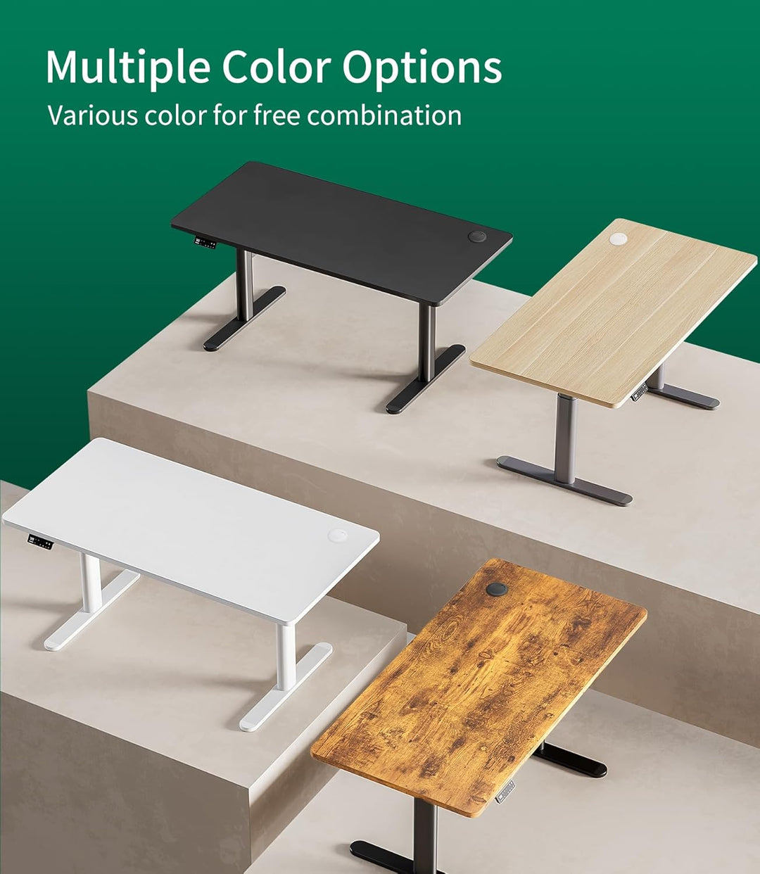 MAIDeSITe Tischplatte 140x70 cm Schreibtischplatte 25 mm stark - DIY Stabile Bürotischplatte – Perfe