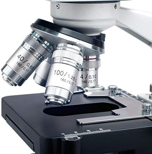 Binokulares LED-Mikroskop/ Labormikroskop/ Verbundmikroskop 40- bis 2000-fache Vergrösserung mit 3D