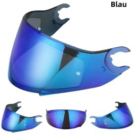 Motorradhelm Visier für Shark D Skwal D-Skwal 2 Spartan Carbon,Helmvisier Motorrad Windschutz Helm O