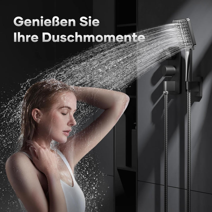 VOXON Duschkopf, Duschbrause Regendusche, Handbrause Gross, Duschkopf Wassersparend Hochdruck, Einha