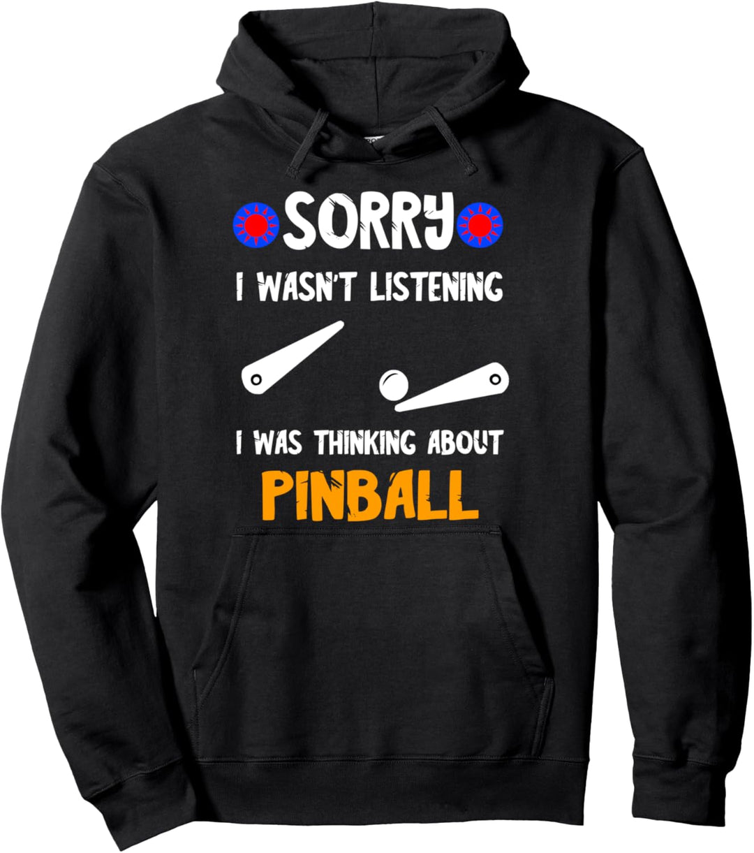Pinball Flipper Automat Arcade Game Retro Spieleautomat Pullover Hoodie