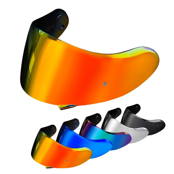 PSLER Helm Visier für Neotec 2 - Verspiegelt Helmvisier für Shoei Neotec 2 CNS-3 Getöntes Visier Mot