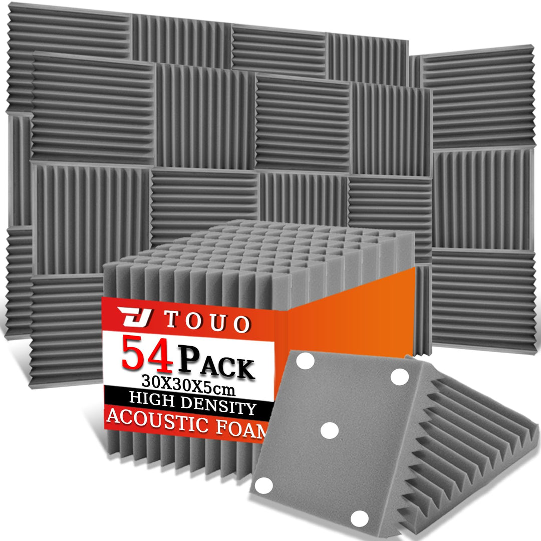 Akustikplatten, schalldichte Schaumstoffplatten für die Wand, 30,5 x 30,5 x 5,1 cm, schwer entflammb