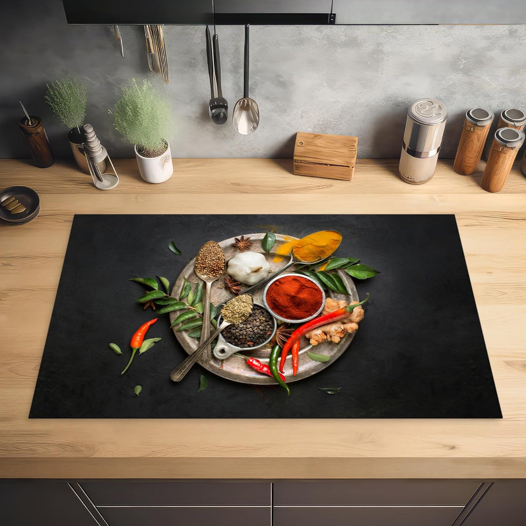 KitchenYeah© Herdabdeckplatte Einteilig Küche Ceranfeld Abdeckplatte Cerankochfeld Abdeckung Indukti