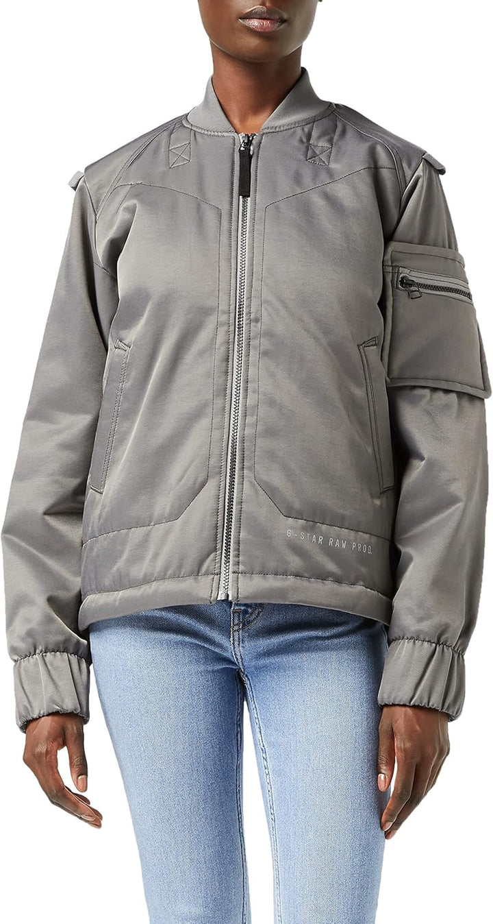 G-STAR RAW Damen Padded Bomberjacke 2.0 Grau (Granite D21019-c896-1468) XXS, Grau (Granite D21019-c8