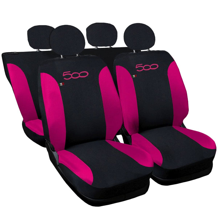 Lupex Shop 500_Hybrid - Autositzbezüge kompatibel 500 Hybrid 2021 | Set Sitzbezüge vorne und hinten