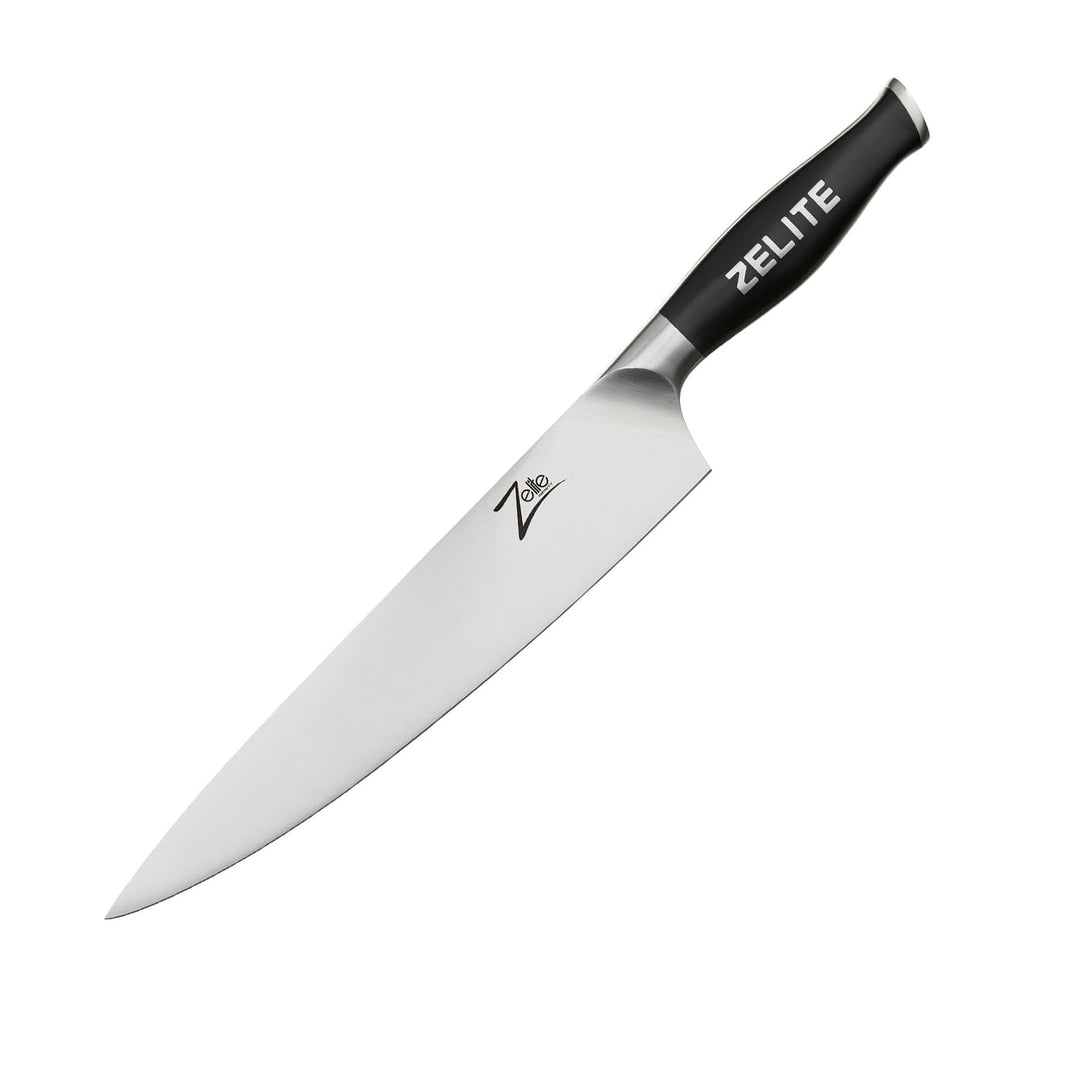Zelite 25,4 cm Kochmesser, Profi Messer aus Deutschem Edelstahl, Japanisch Inspirierte Scharfe Messe