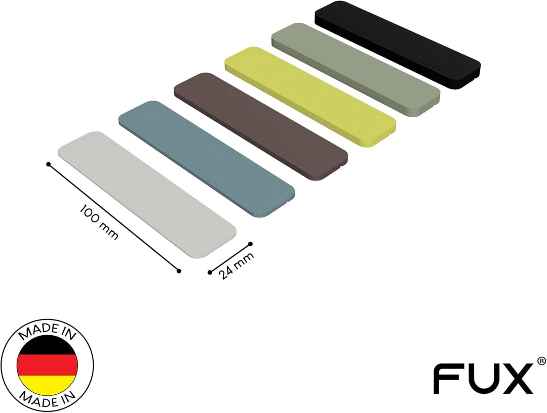 Verglasungsklötze Kunststoff Set, 600 Stück 100x24x1-6mm je 100 Stk. Abstandshalter, Distanzklötze,
