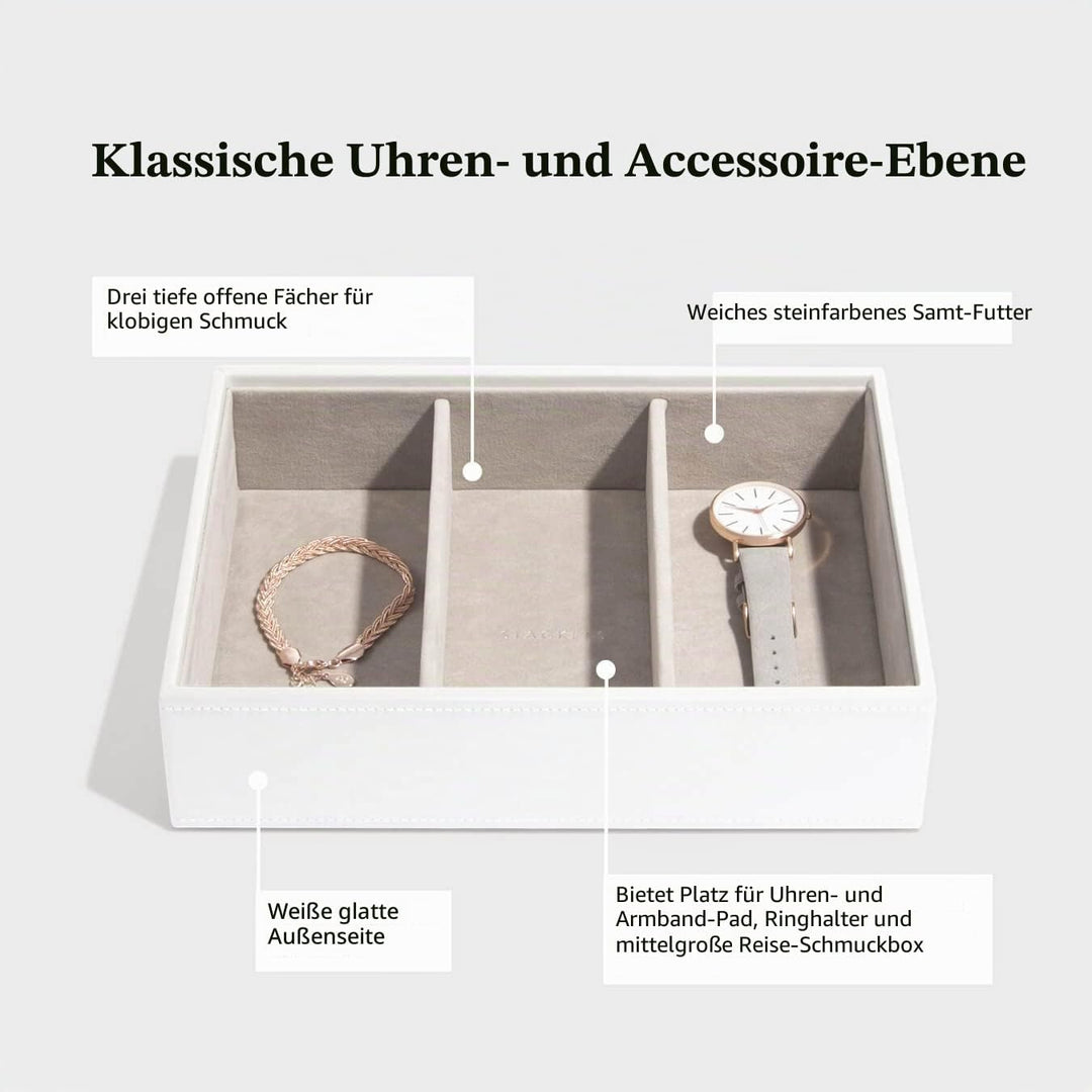 Stackers Weiss & Roségold Klassisch Schmuckschatulle -4 White & Rose Gold, White & Rose Gold