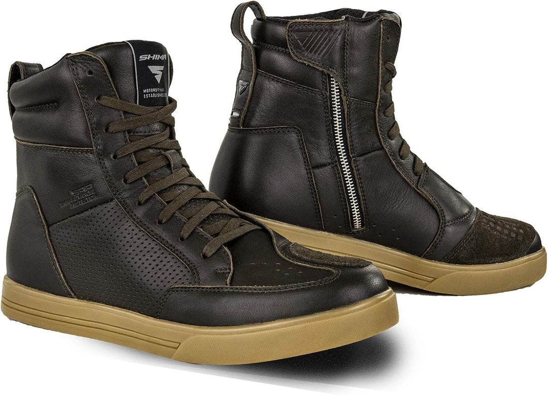SHIMA Herren Blake Boots Motorradschuhe, Braun, 45 EU 45 EU Braun Motorradschuhe, 45 EU Braun Motorr