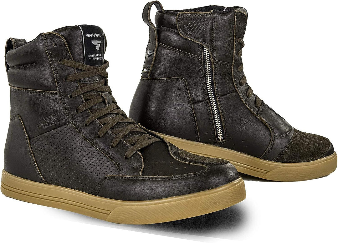 SHIMA Herren Blake Boots Motorradschuhe, Braun, 44 EU 44 EU Braun Motorradschuhe, 44 EU Braun Motorr