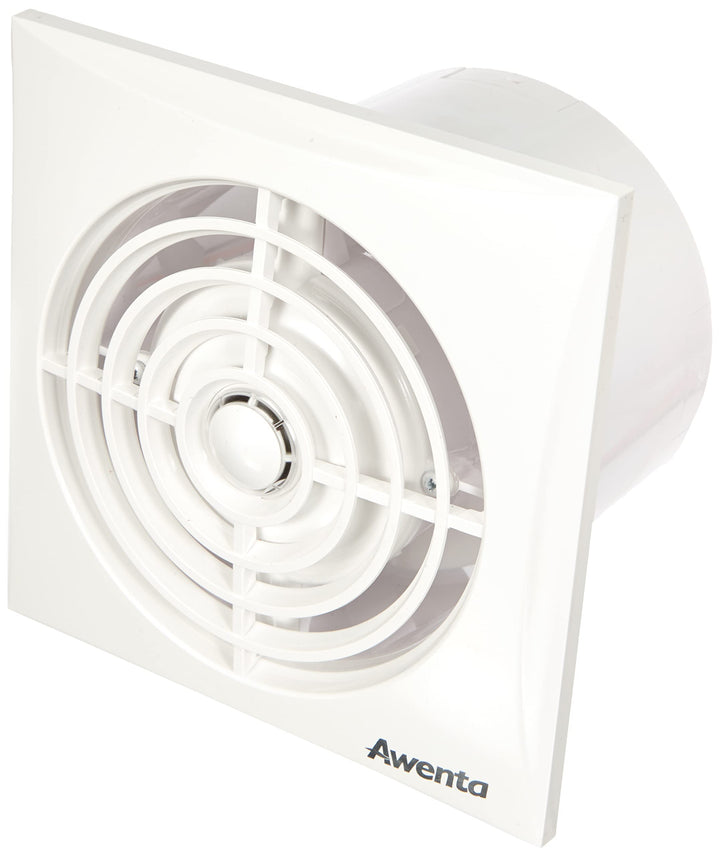 Badlüfter weiss Ø 100mm sehr leise + Leistungsstark Lüfter Ventilator Deckenlüfter Wandlüfter WZ Bad