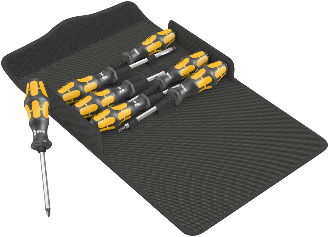 Wera 05137811001 Kraftform 900/7 Set 1 Schraubendrehersatz, 7-teilig