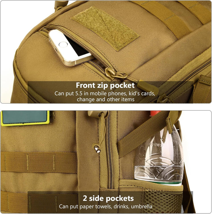 Rucksäcke für Taktischer Mini Tagesrucksack Fahrrad Wandern Bergsteigen Radfahren Rucksack Molle-Tas