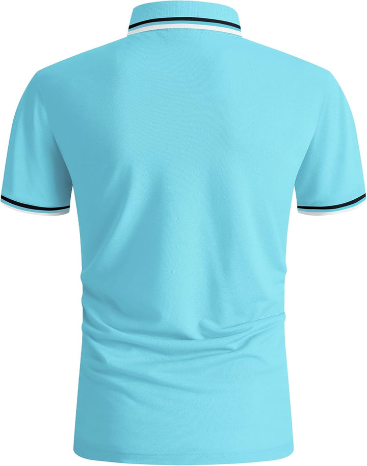SwissWell Poloshirt Herren Kurzarm Atmungsaktiv Golf Tennis Sport Polo Shirts Sommer Freizeit T-Shir