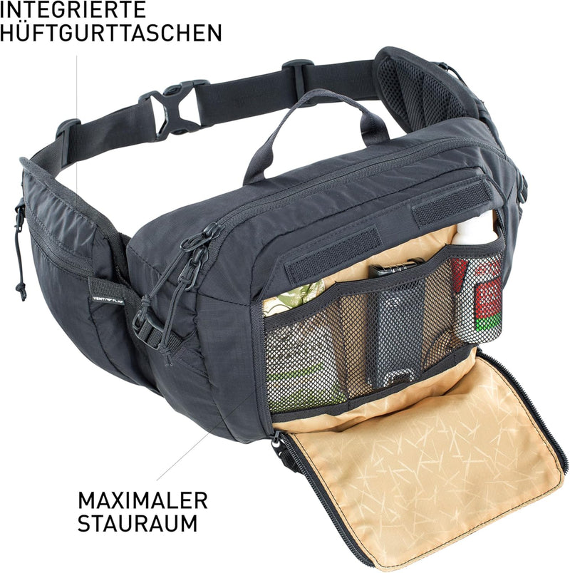 EVOC HIP Pack 3 und HIP Pack PRO 3 Hüfttasche Bauchtasche für Bike-Touren & Trails (3L Fassungsvermö