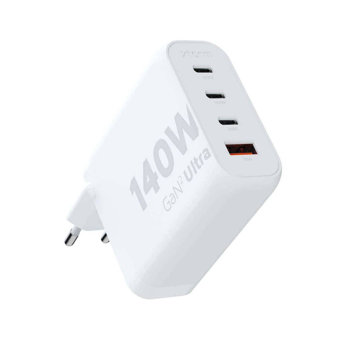 Xtorm GaN2-Ultra Power Adapter, 140W, 4 Anschlüsse, GaN-Technologie, Power Delivery &amp; Quick Charge,
