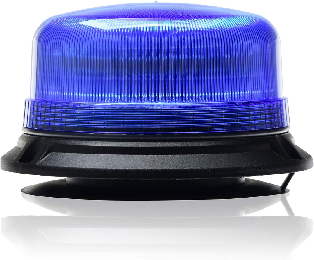 LED-MARTIN® Rundumleuchte XR20 ECO - 12V/24V- Blau - Magnetfuss - 3,5m Kabel - für Polizei, Feuerweh