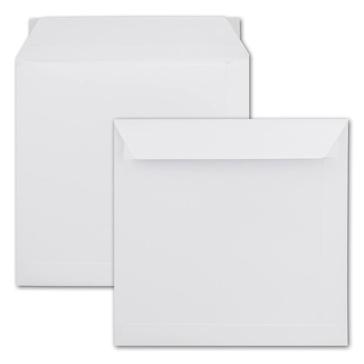 1000x grosse quadratische Briefumschläge 22 x 22 cm - Weiss - 100 g/m² - Für ganz besondere Anlässe