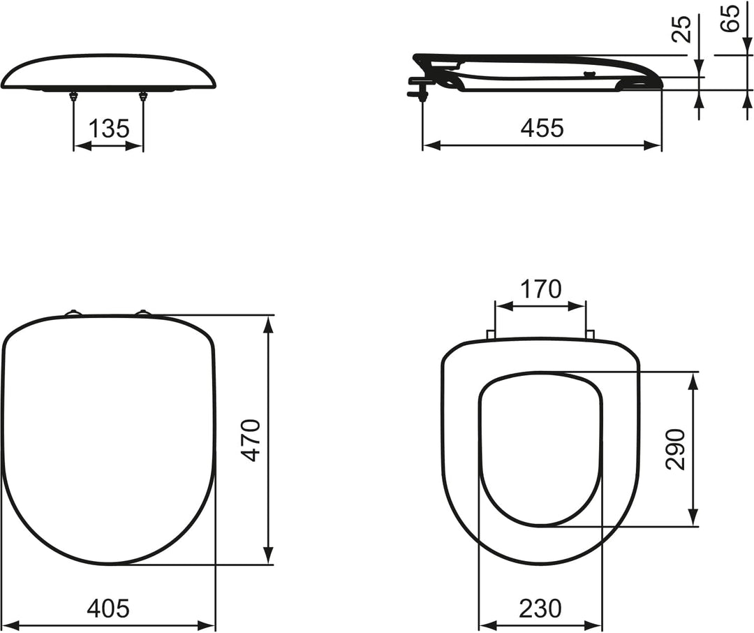 Ideal Standard K701501 Tizio WC-Sitz,