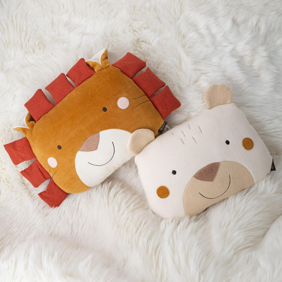 SIGIKID 39779 Kissen Bär, yellow für Mädchen und Jungen von 0 bis 36 Monaten Weiss/Bär, Weiss/Bär