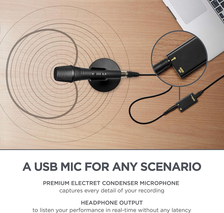 M-Audio Studiomonitore + Mikrofon Paket BX3 Aktive 120-Watt Desktop-Computerlautsprecher + Marantz P