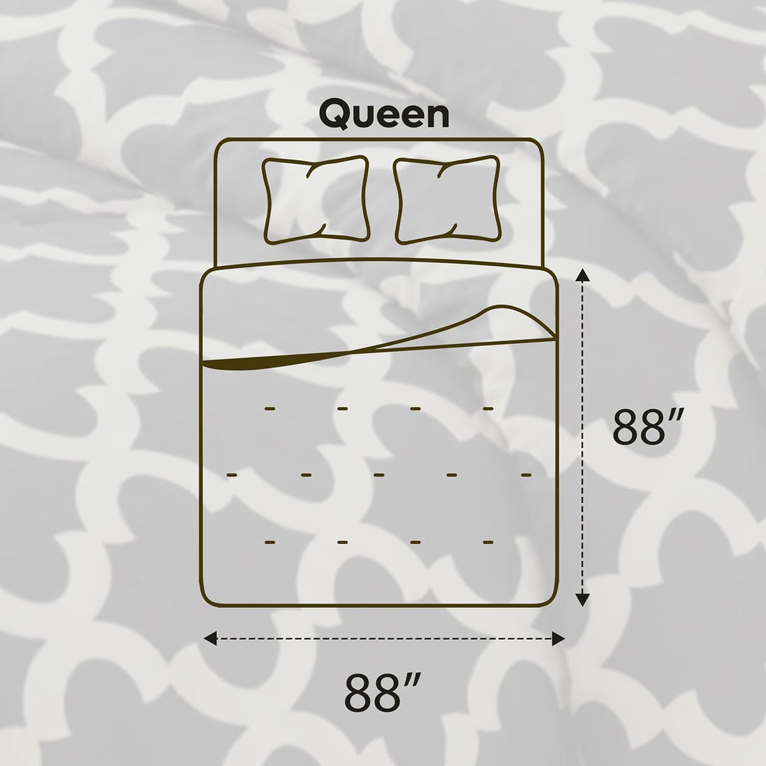 Utopia Bedding Queensize-Bettwäsche-Set (grau) mit 2 Kissenbezügen – Bettwäsche-Sets – Daunen-Altern
