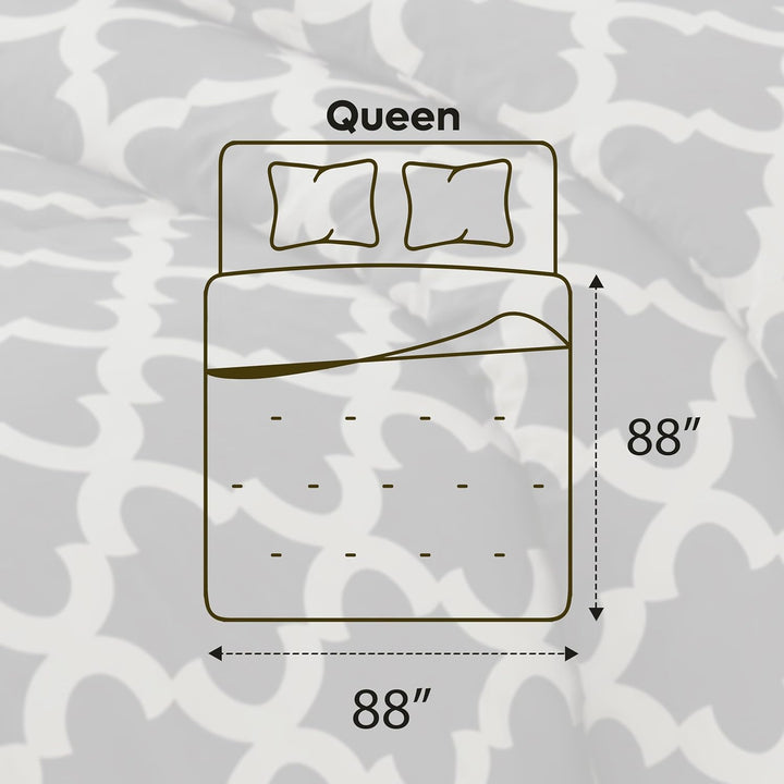 Utopia Bedding Queensize-Bettwäsche-Set (grau) mit 2 Kissenbezügen – Bettwäsche-Sets – Daunen-Altern