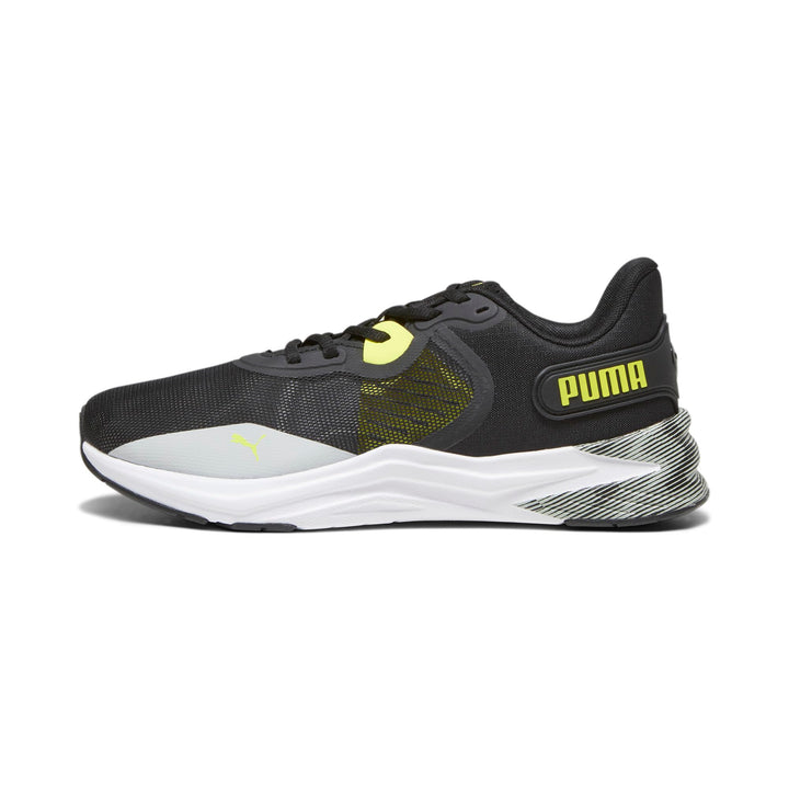 PUMA Unisex Disperse Xt 3 Hyperwave Strassen-Laufschuh 43 EU Ash Gray Puma Black Yellow Burst Puma W