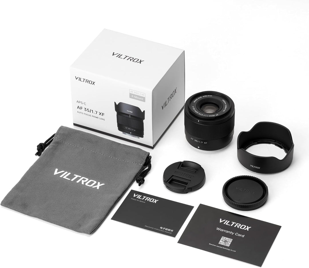 VILTROX 35mm f1.7 Fuji, AF 35mm F1.7 X-Mount für Fuji X Mount, Autofokus X Mount Objektiv für Fuji X