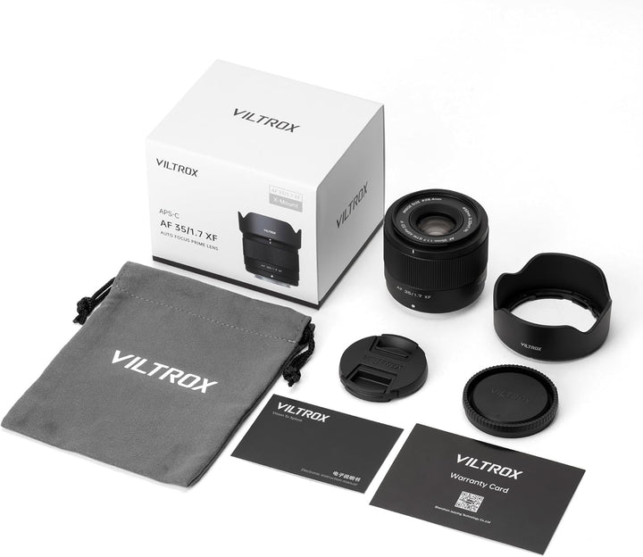 VILTROX 35mm f1.7 Fuji, AF 35mm F1.7 X-Mount für Fuji X Mount, Autofokus X Mount Objektiv für Fuji X