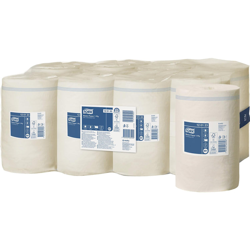 Tork 120123 Basic Mini Centerfeed Polierpapier, 1-lagig, M1