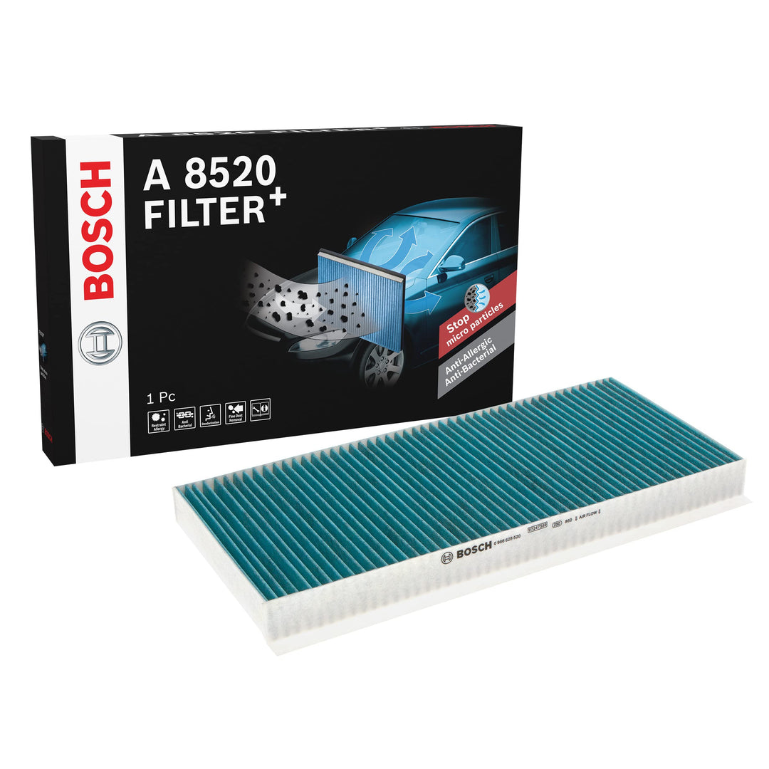 Bosch A8520 - Innenraumfilter Filter+ Antibakterielle Innenraumfilter, Antibakterielle Innenraumfilt