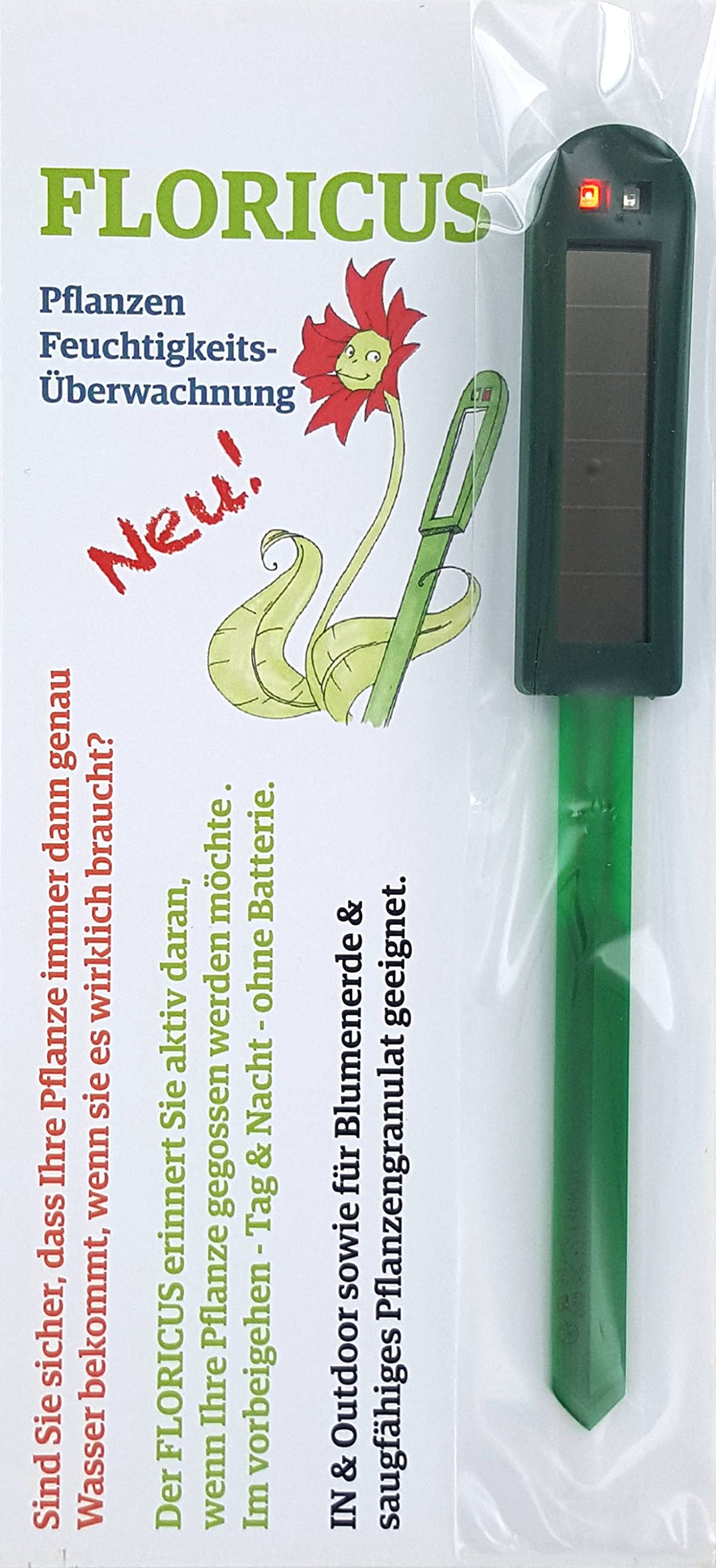 Floricus NEU Grün (lang) - in peppiger Hülle - div. Farben - keiner reagiert schneller - Perfekter S