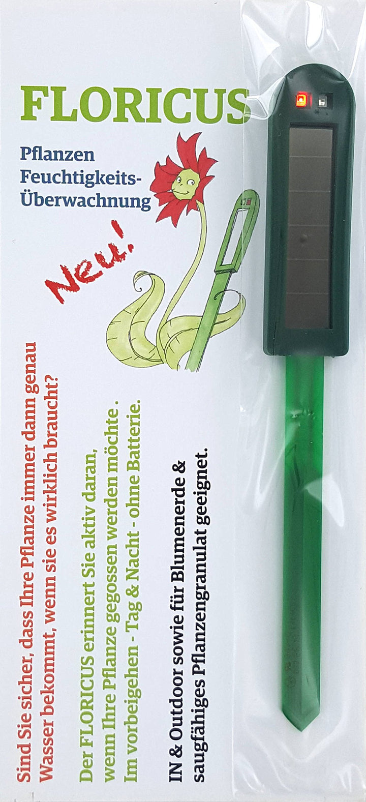 Floricus NEU Grün (lang) - in peppiger Hülle - div. Farben - keiner reagiert schneller - Perfekter S