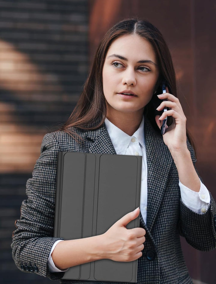 JADEMALL Für Lenovo Tab M11 Hülle mit DE Tastatur für 11 Zoll 2024 TB330FU, 7-Farben Beleuchtung Mit