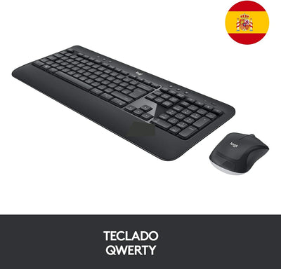 Logitech MK540 Advanced Kabellose Tastatur und Maus Combo für Windows, Spanisches QWERTY-Layout - Sc