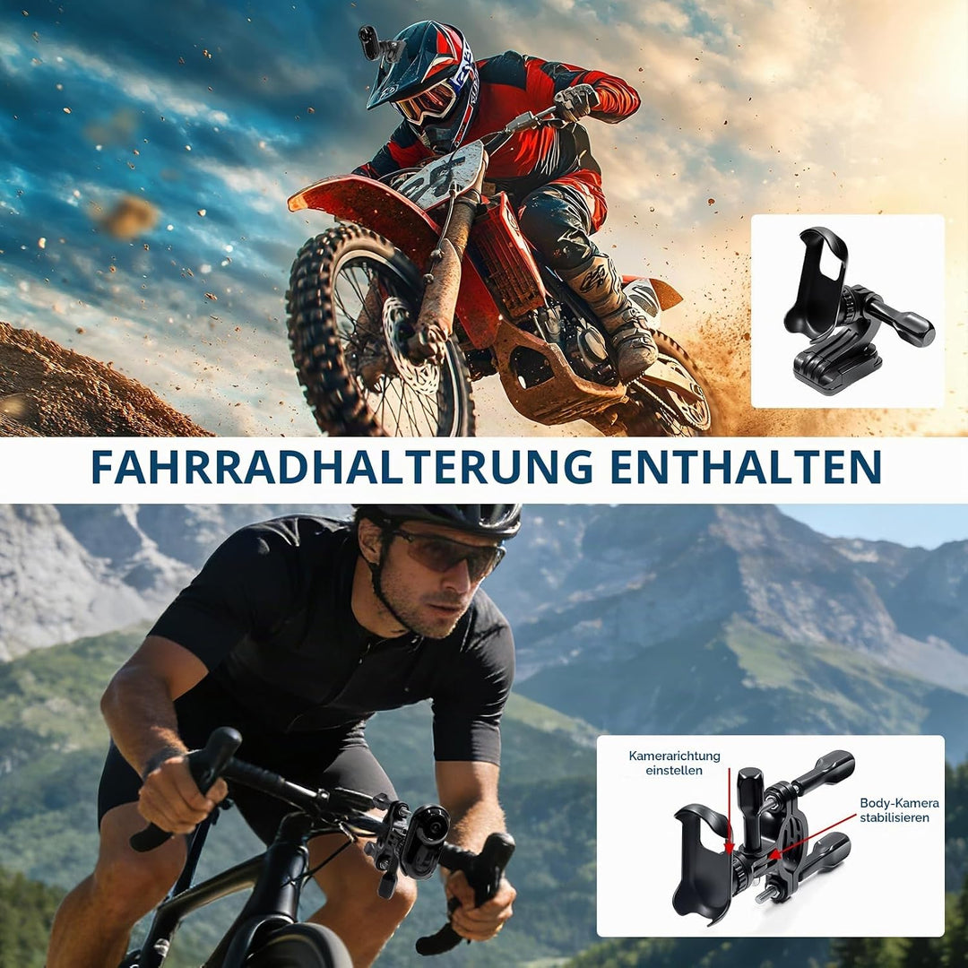 Mini Kamera Action, 1080P HD &amp; 120° Weitwinkel Action Cam Mini, 120 Minuten Aufnahmezeit Bodycam mit