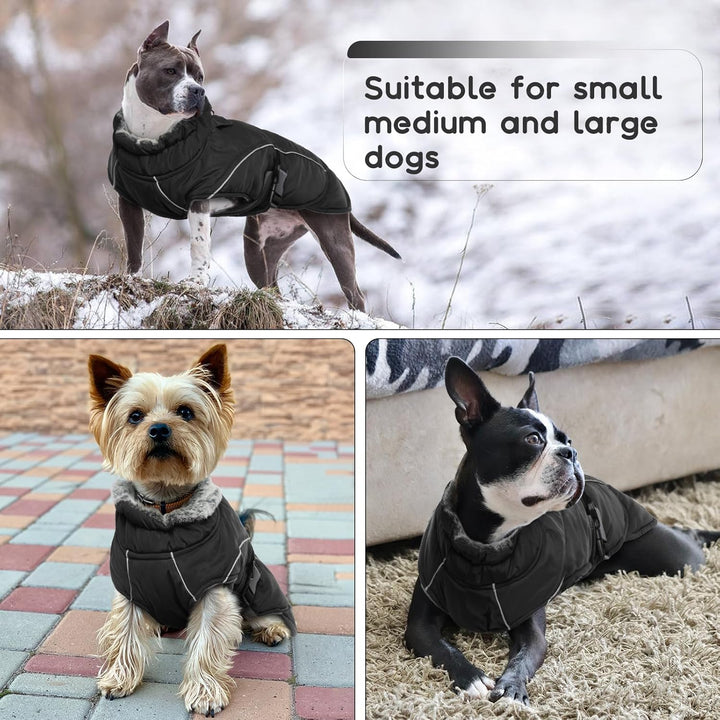 Hundemantel XL, Wintermantel für Grosse Hunde Wasserdicht Winterjacke Hunde Gross Winter Hundeweste