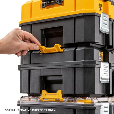 Dewalt T STAK VII Tiefe Werkzeugbox DWST83343-1 (grossvolumige Box, Schutzklasse IP54, Metallschlies