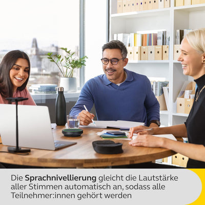 Jabra Speak2 55 Bluetooth-Freisprechlösung, 4 Mikrofone mit Geräuschunterdrückung, 50 mm Breitband-L