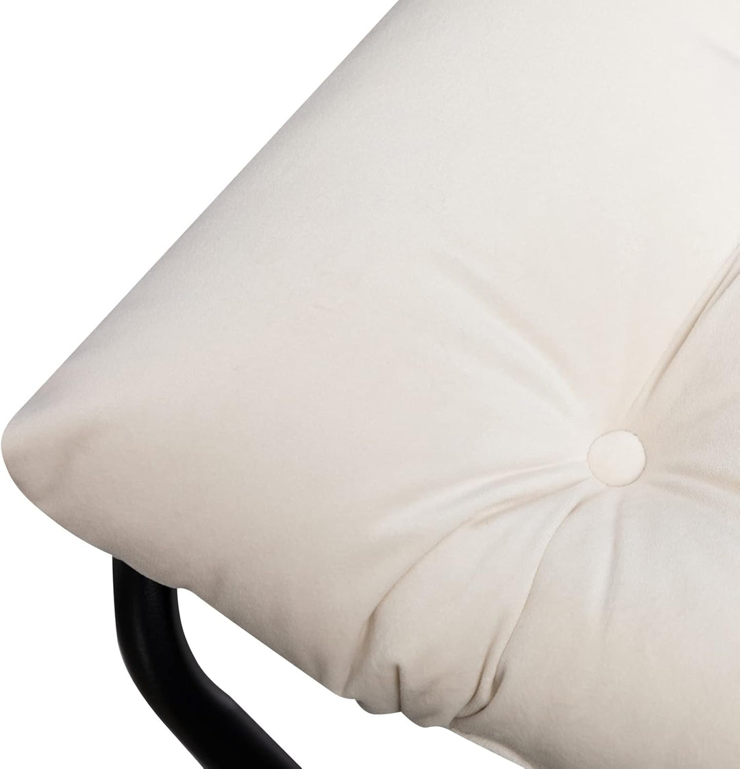 HollyHOME Fusshocker Fussstütze Klapphocker, Faltbar Sitzhocker mit Metallbeinen, Abnehmbar Gepolste